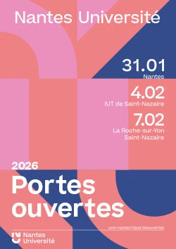 Affiche JPO Nantes Université 2026