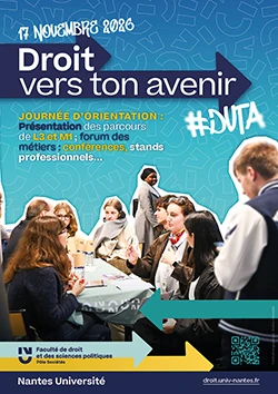 Affiche : journée Droit vers ton avenir, le 17 novembre 2026