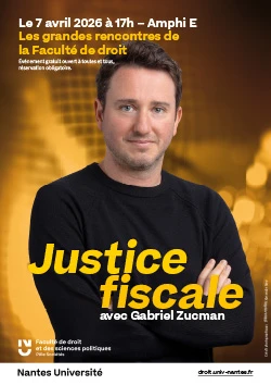 Affiche : Justice fiscale avec Gabriel Zuckman