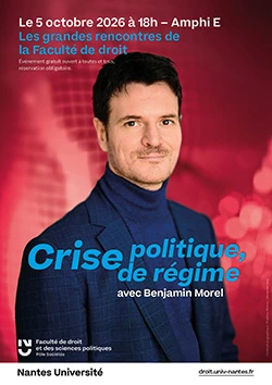 Affiche : Crise de régime, crise politique avec Benjamin Morel