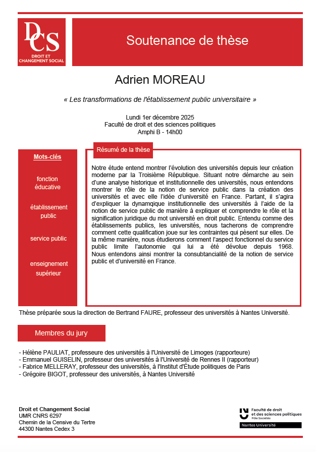 Avis de soutenance Adrien MOREAU