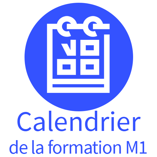 Calendrier formation Droit M1