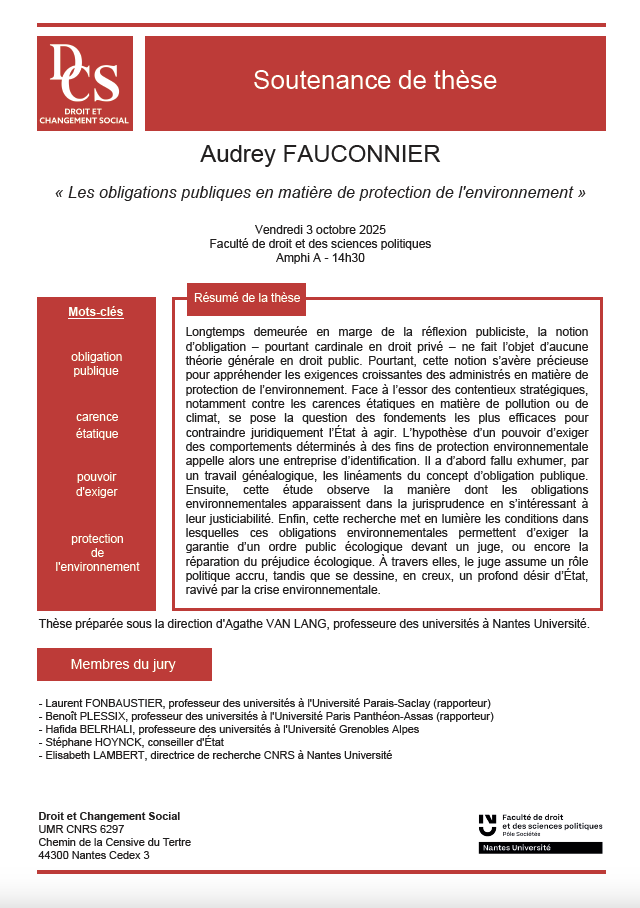 FAUCONNIER Audrey - Avis de soutenance 03102025