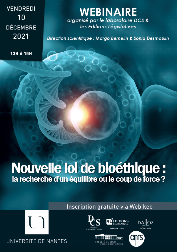 Webinaire - Nouvelle Loi De Bioéthique: La Recherche D'un équilibre Ou ...