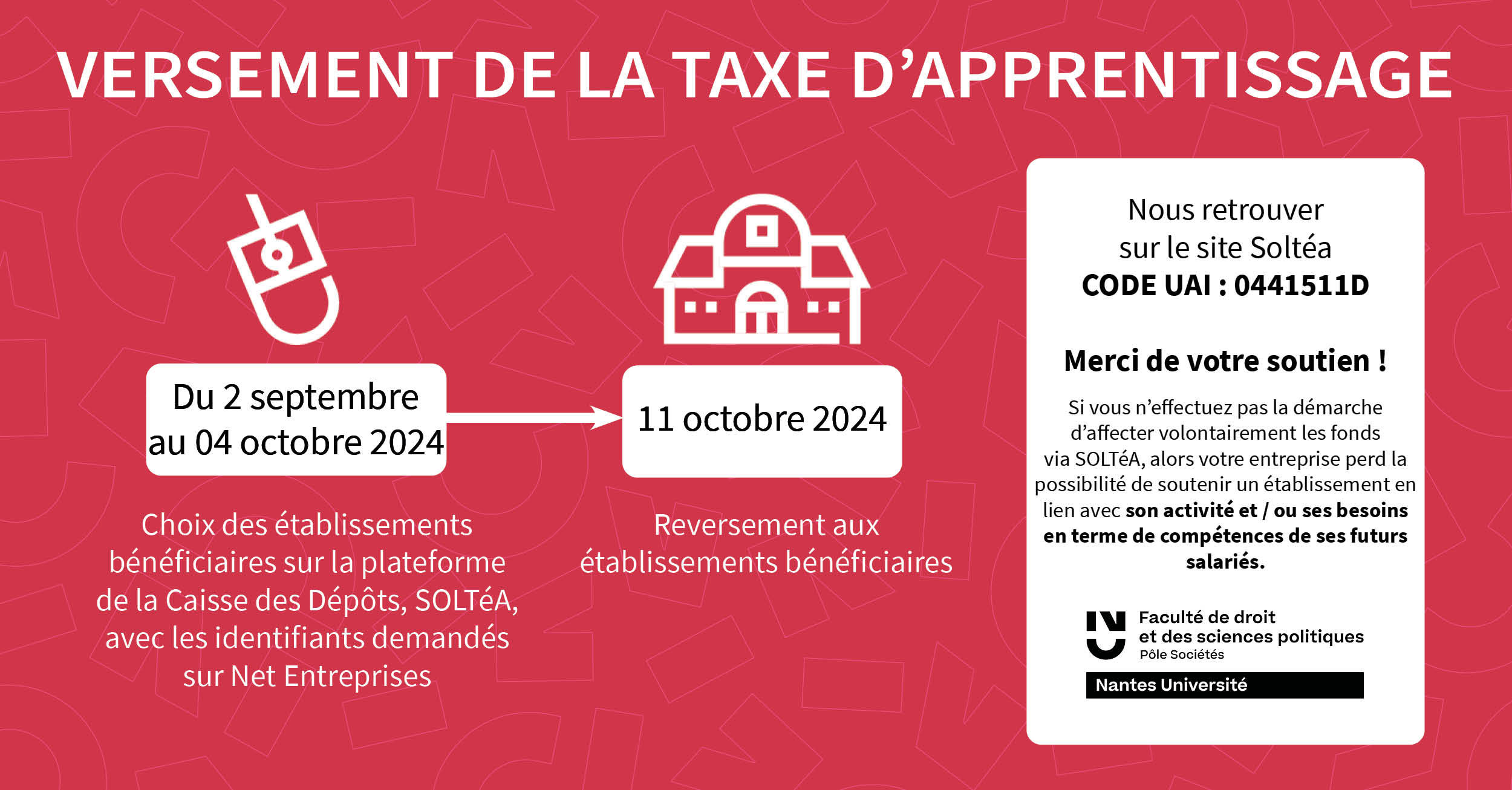 Taxe d'apprentissage 2024